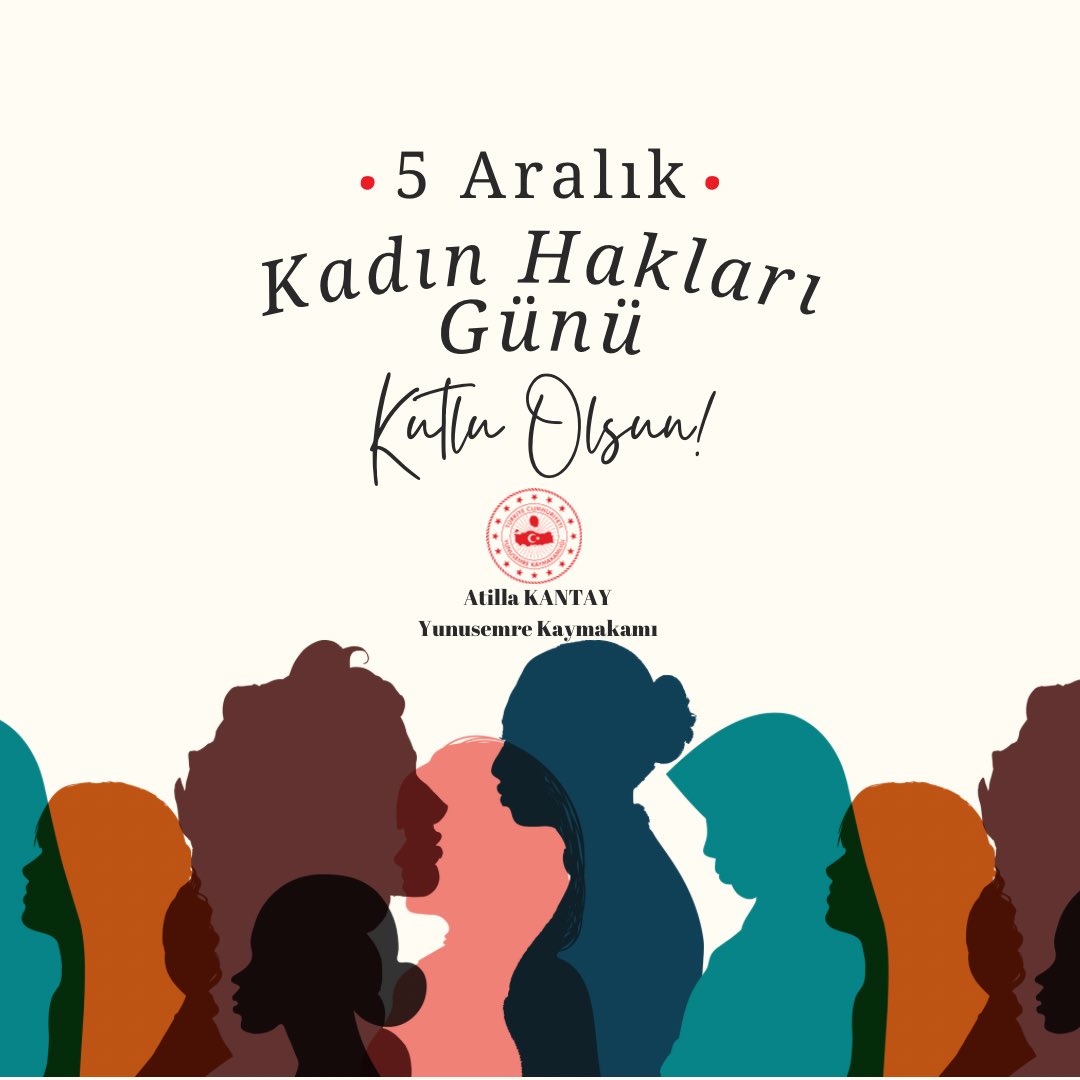 5 ARALIK KADIN HAKLARI GÜNÜ KUTLU OLSUN