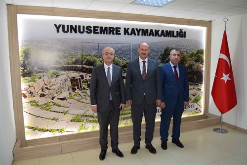 MANİSA CUMHURİYET BAŞSAVCISI SAYIN KURTÇA EKER VE ADALET KOMİSYONU BAŞKANI SAYIN OSMAN SOYDAL, KAYMAKAM KANTAY'A ZİYARETTE BULUNDU